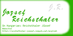 jozsef reichsthaler business card